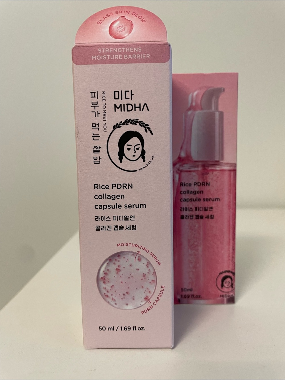 MIDHA K-Beauty Rice PDRN collagen Capsule Serum - 50 ml/ 1.69 fl. oz.